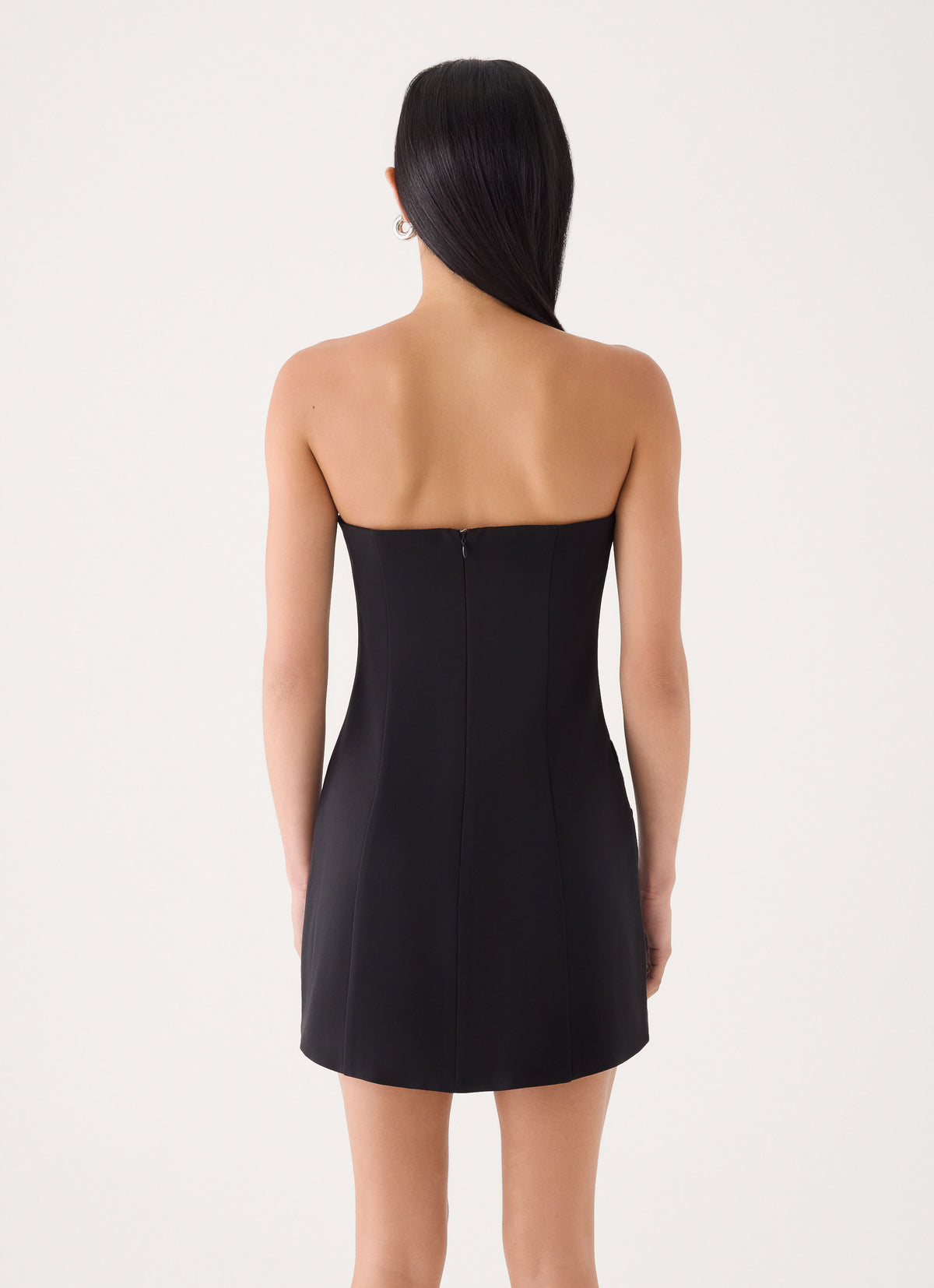 Marta Strapless Mini Dress - Black