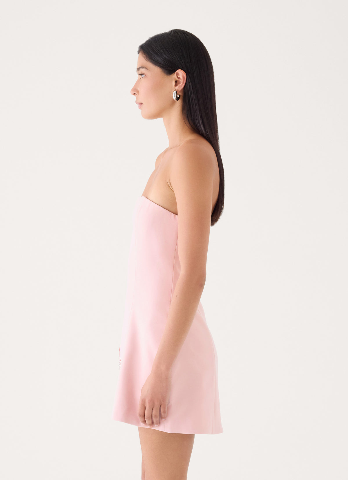 Marta Strapless Mini Dress - Soft Pink