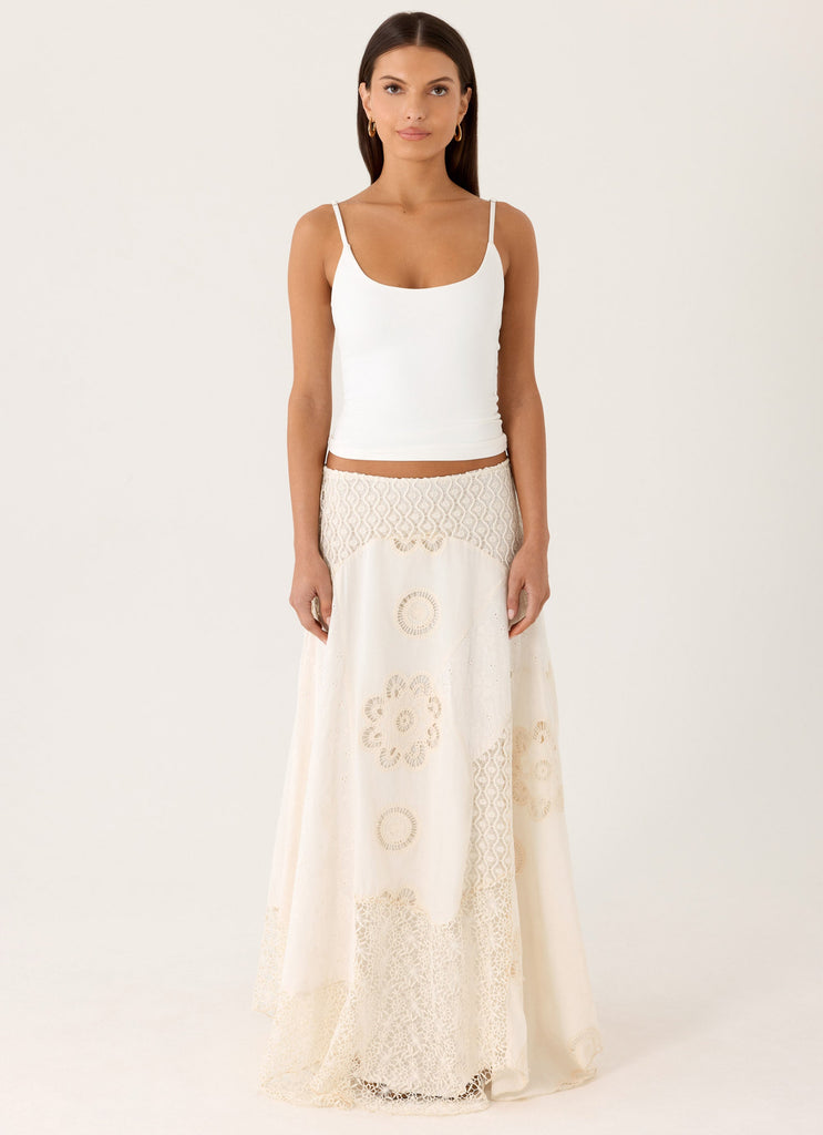 Marzia Maxi Skirt - Ivory