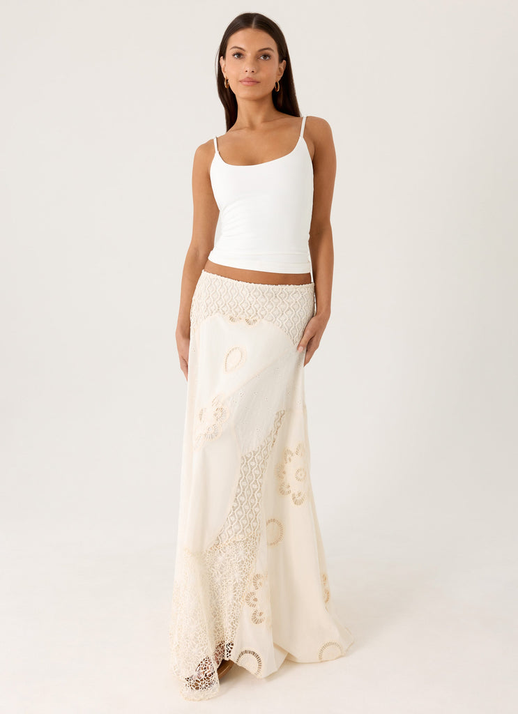 Marzia Maxi Skirt - Ivory