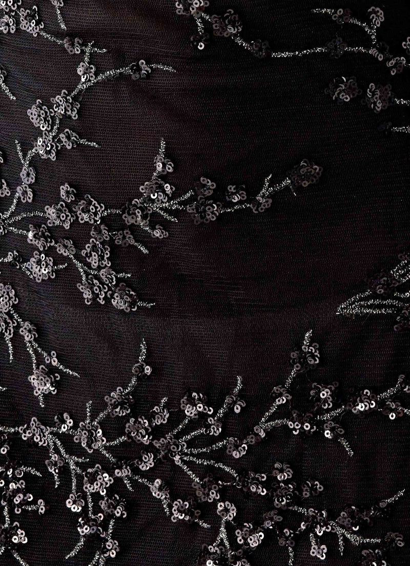 Mayim Sequin Maxi Dress - Black