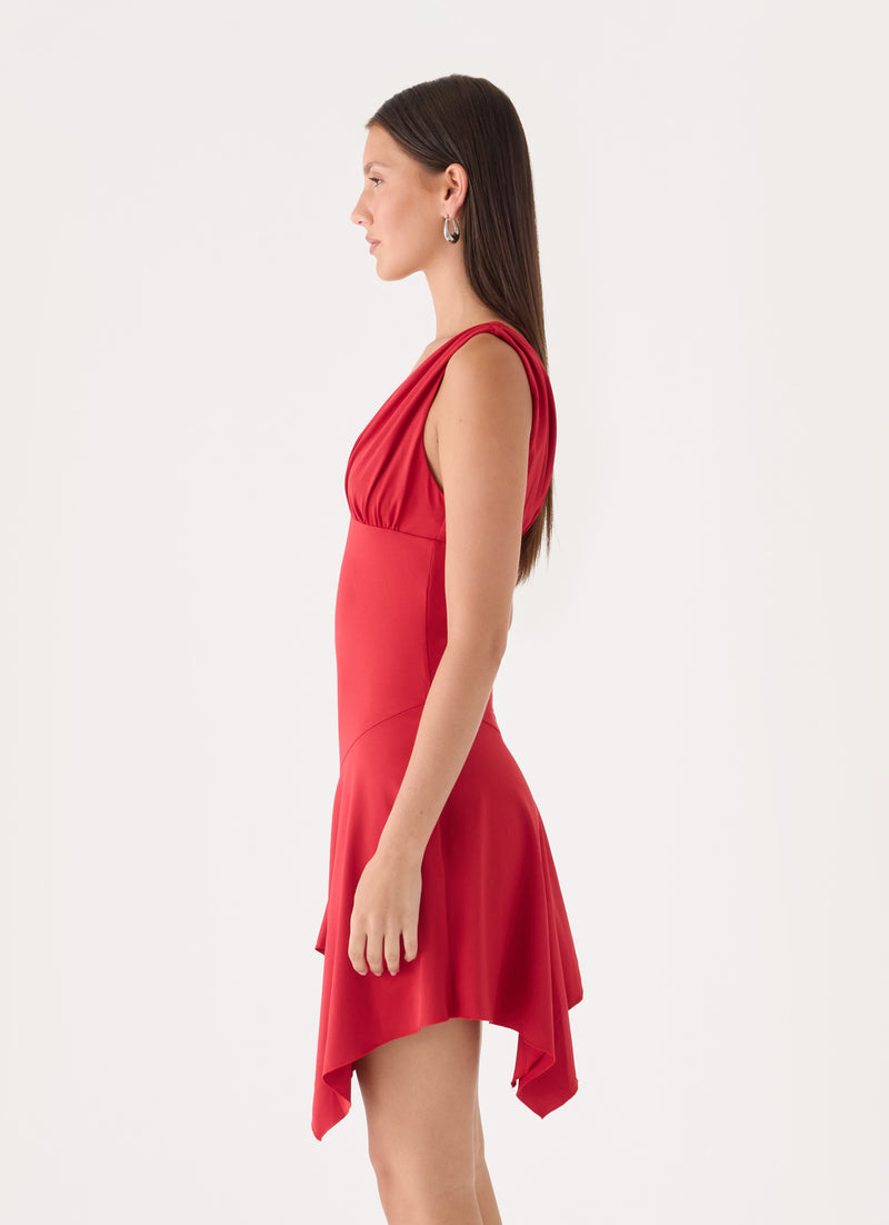 Megyn Mini Dress - Chilli Red