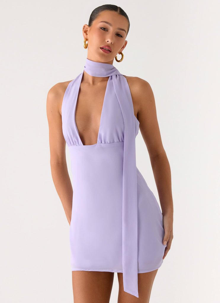 Melisande Scarf Neck Mini Dress