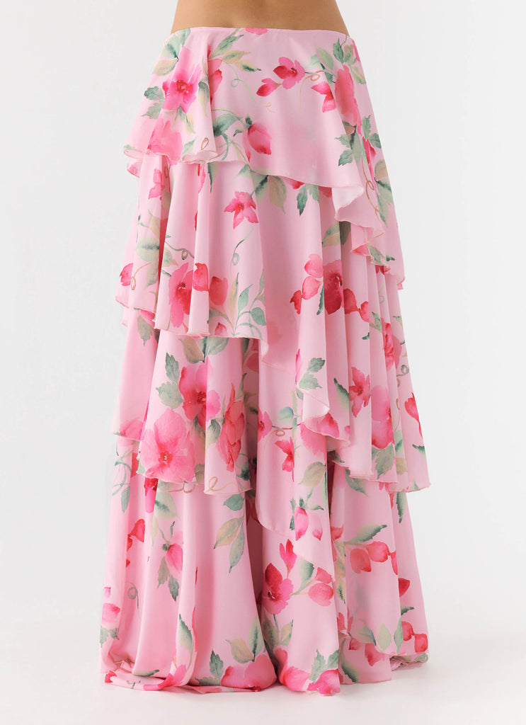 Melody Remedy Tiered Maxi Skirt - Petal Soleil