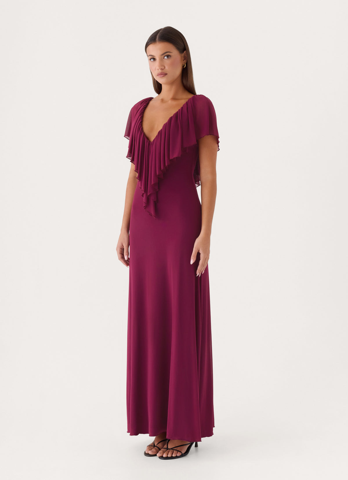 Merissa Maxi Dress - Plum – Peppermayo