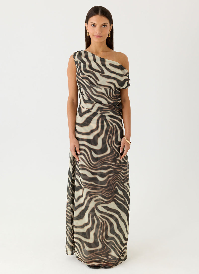 Mernas Maxi Dress - Zebra