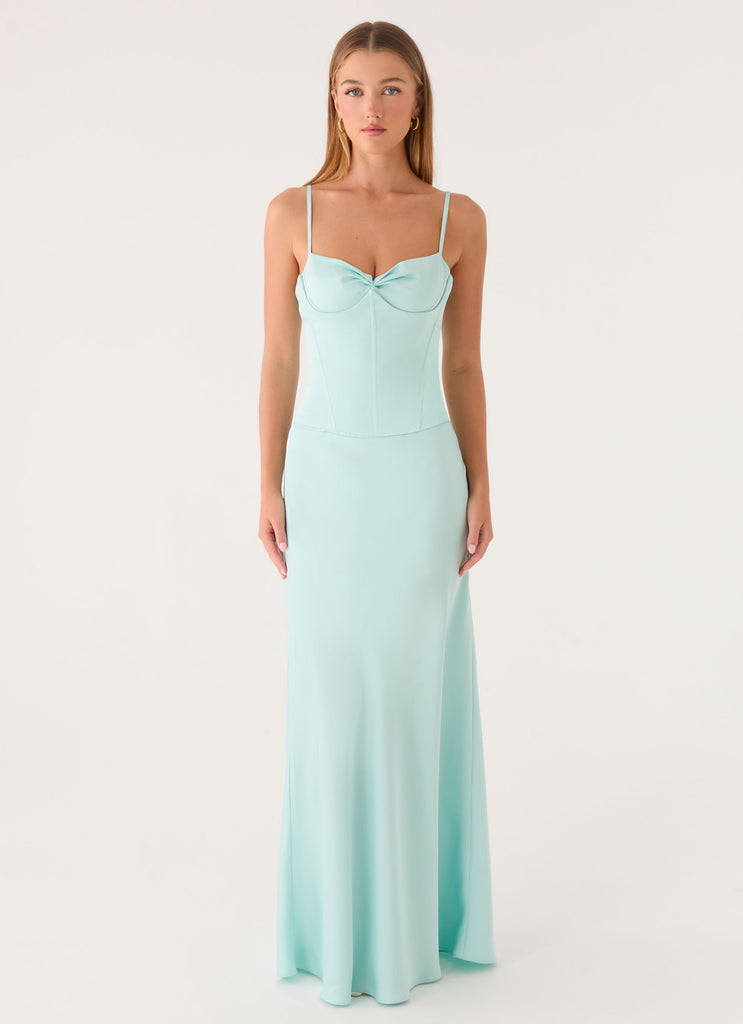 Merritt Maxi Dress - Aqua Peppermayo Merritt Maxi Dress - Aqua Peppermayo