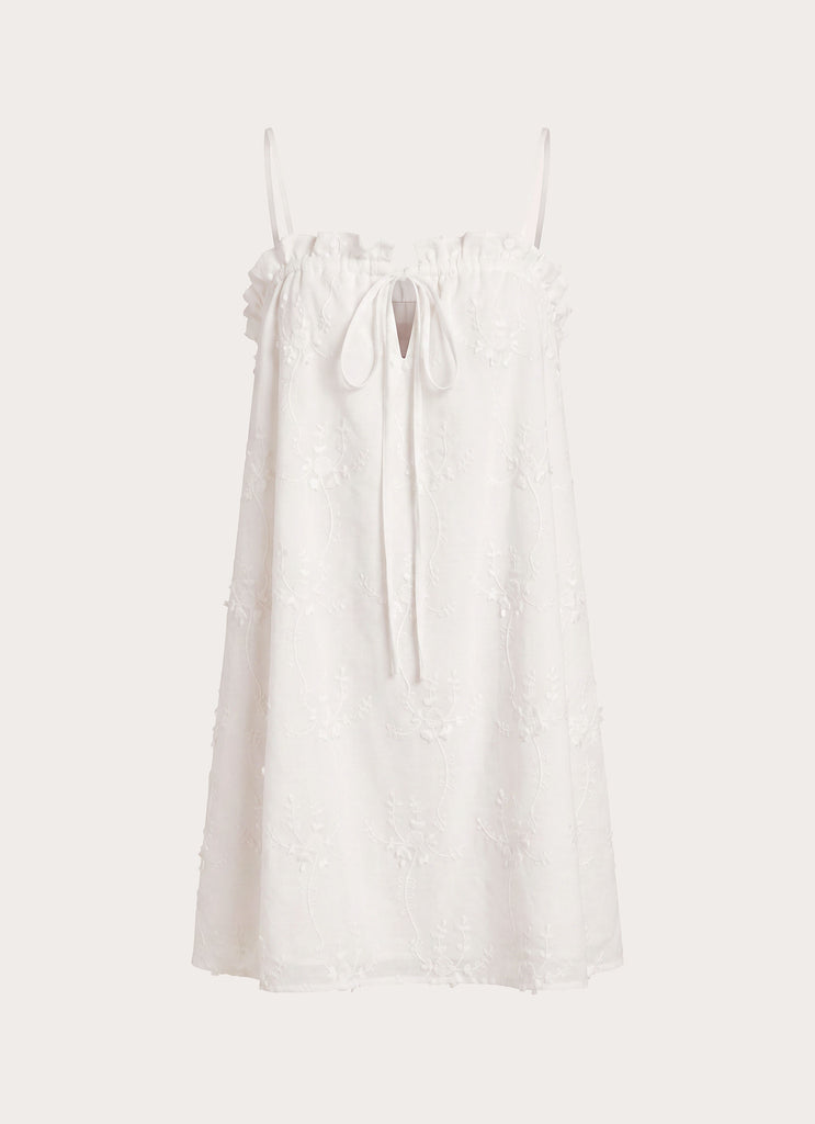 Mianna Cotton Mini Dress - White