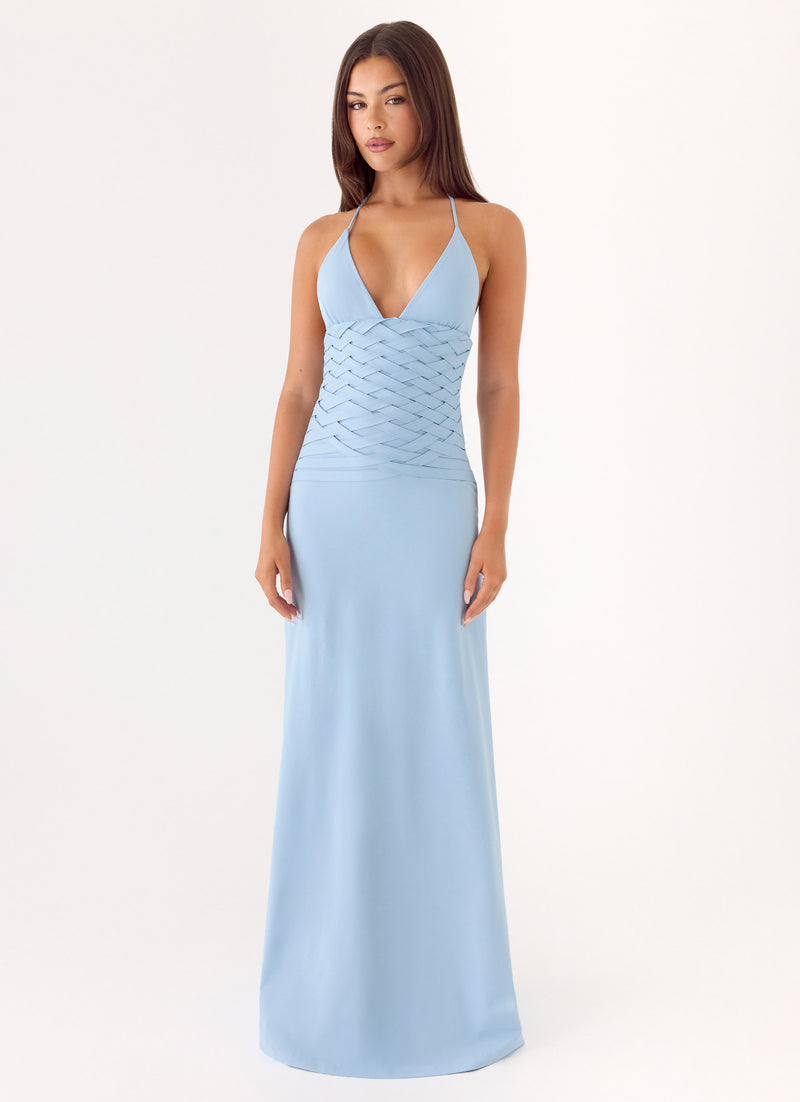 Miliano Handwoven Maxi Dress - Blue