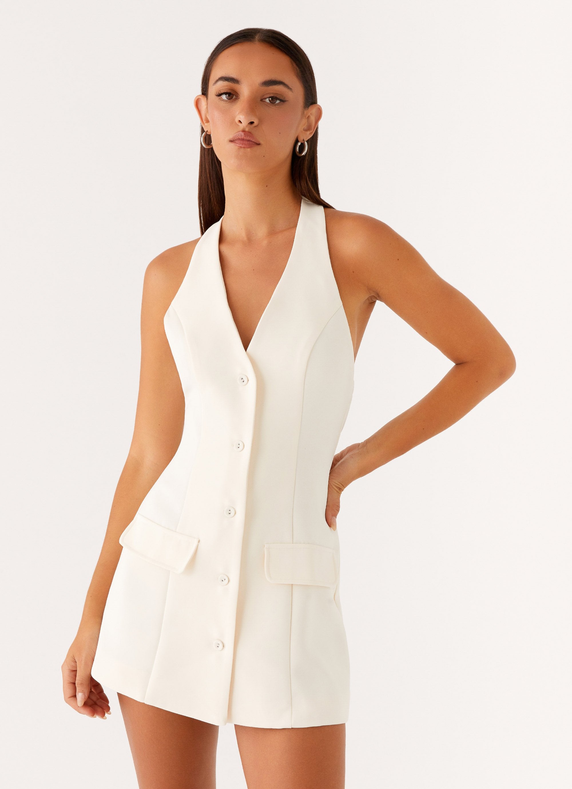 Mira Halter Neck Mini Dress