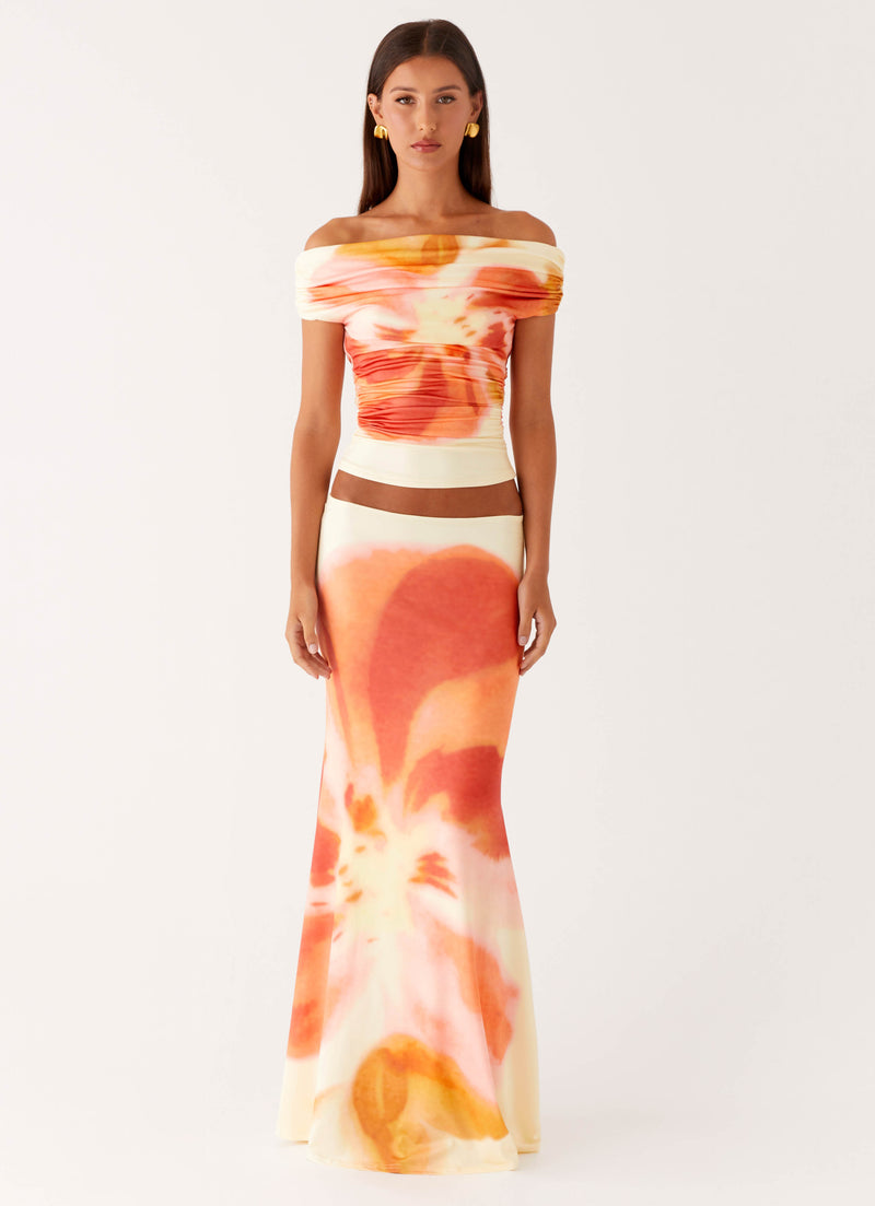 Moka Off Shoulder Top - Mimosa Blossom