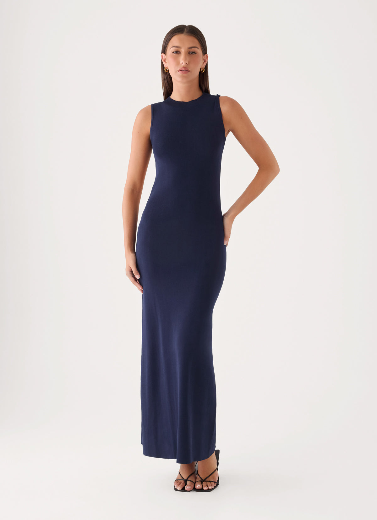 Monroe Knit Maxi Dress - Royal Blue