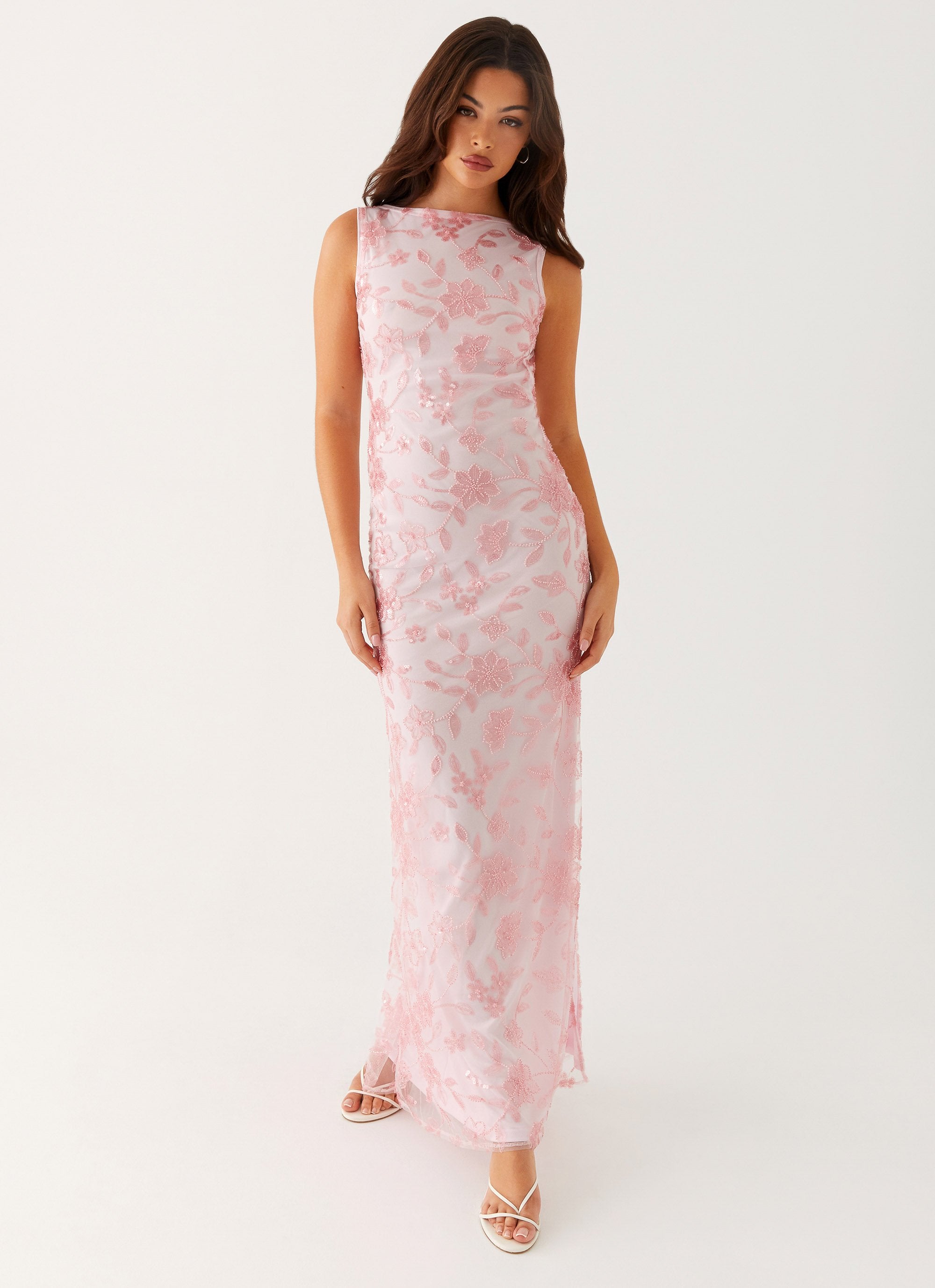 Moorey High Neck Maxi Dress Pink Peppermayo moorey-high-neck-maxi-dress-pink-peppermayo