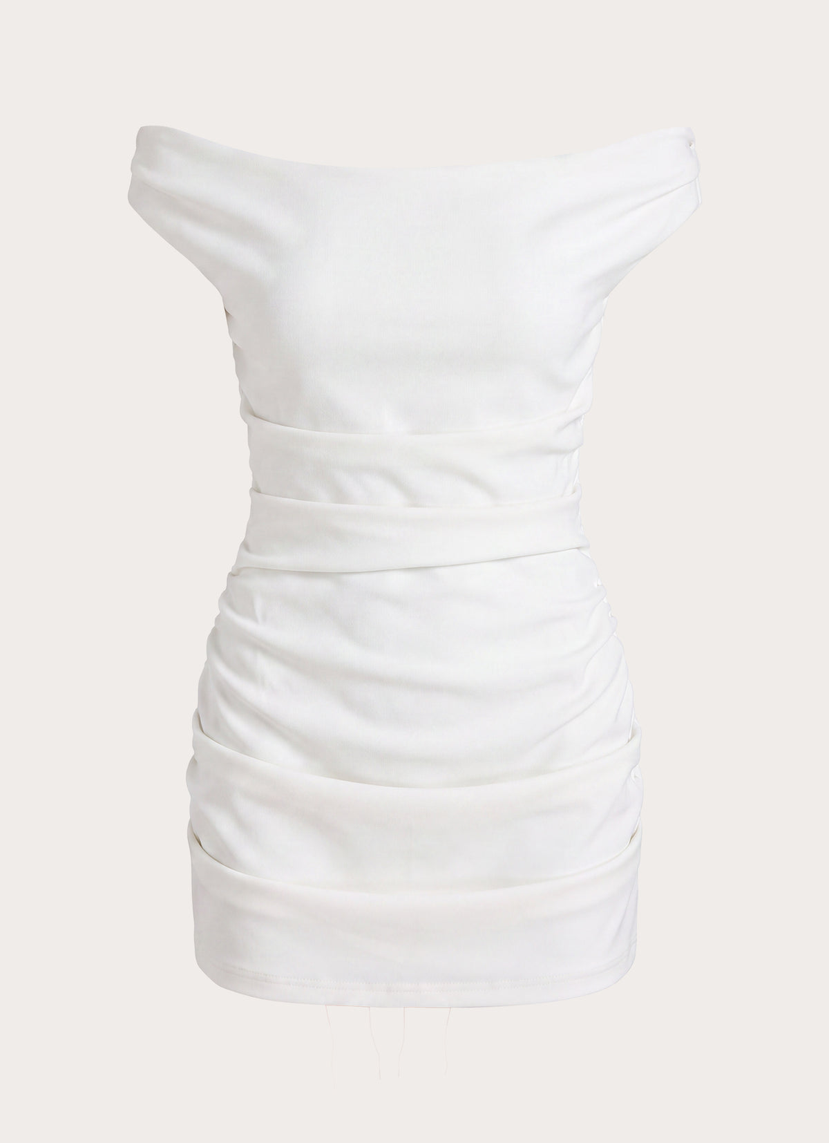 Morgan Off Shoulder Mini Dress - Ivory