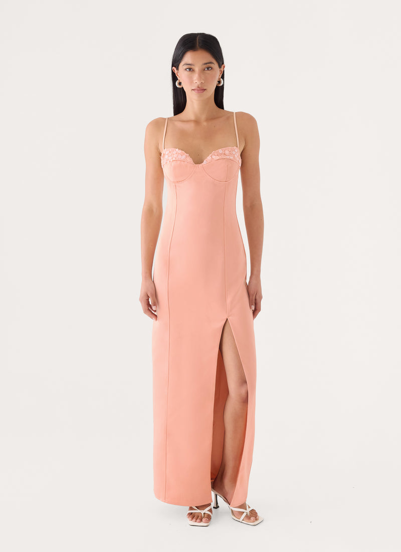 Muse Maxi Dress - Peach
