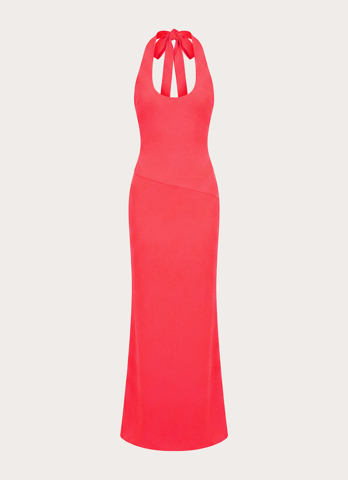 Nardin Maxi Dress - Coral Red