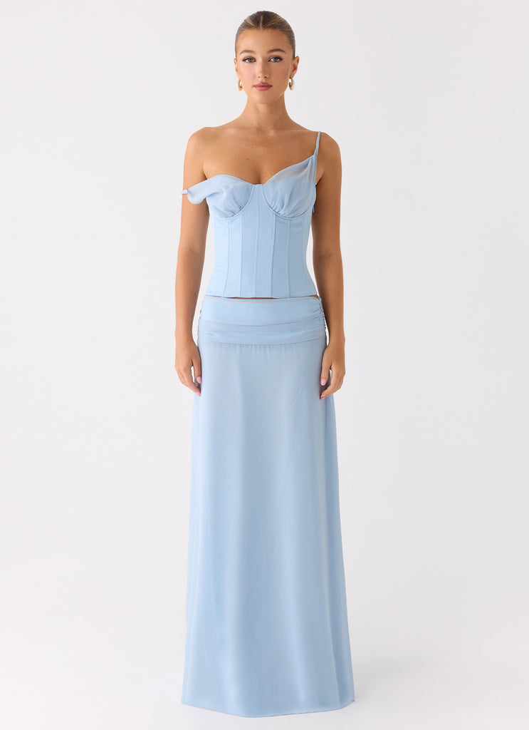 natalya corset off the shoulder satin midi dress House of CB Natalya Satin Corset Midi Dress Olive Green Size 6