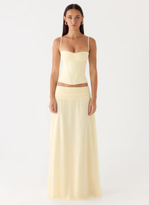 Natalya Maxi Skirt - Yellow