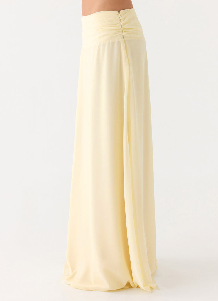Natalya Maxi Skirt - Yellow