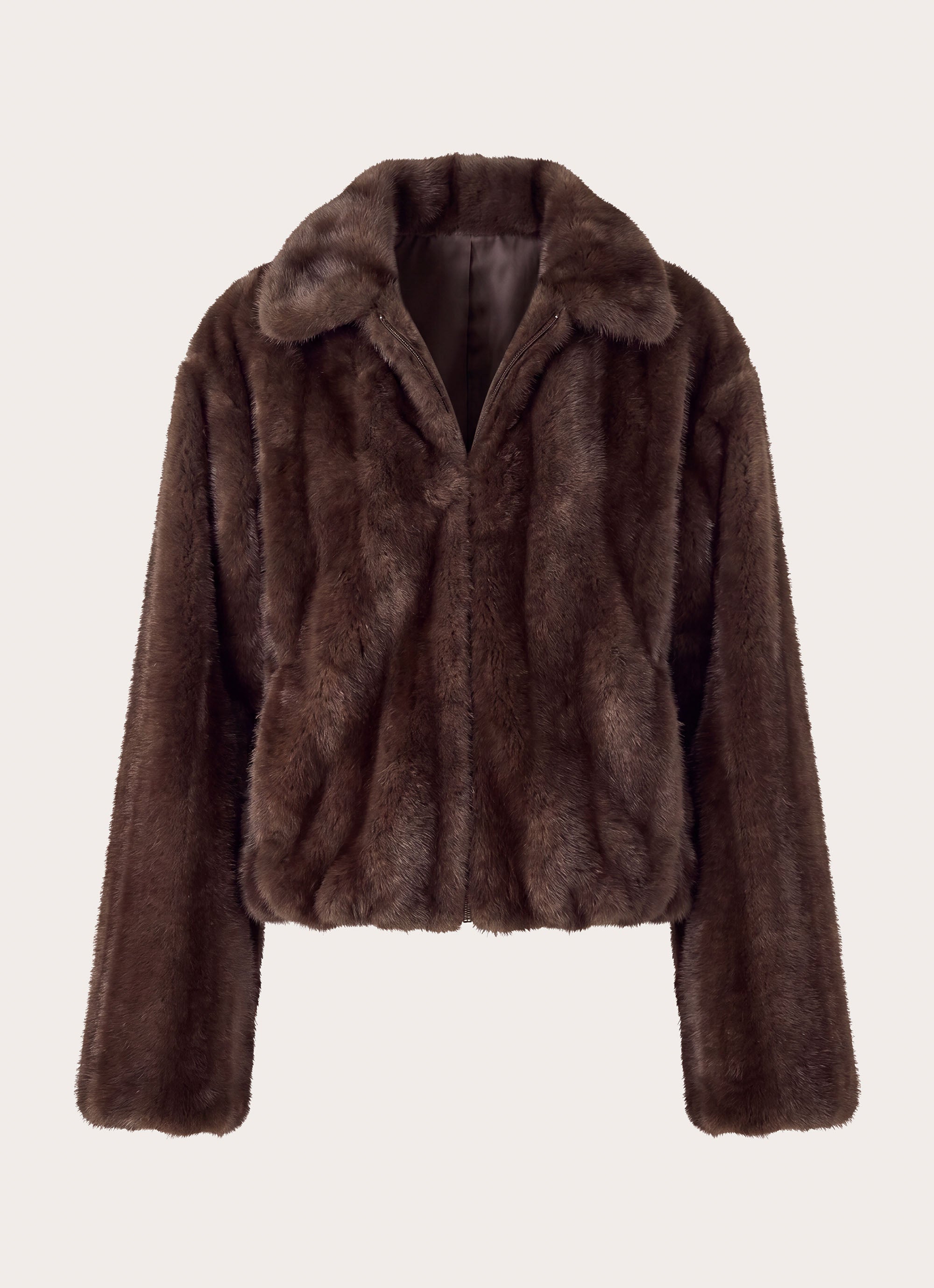 Naylor Faux Fur Jacket - Chocolate – Peppermayo