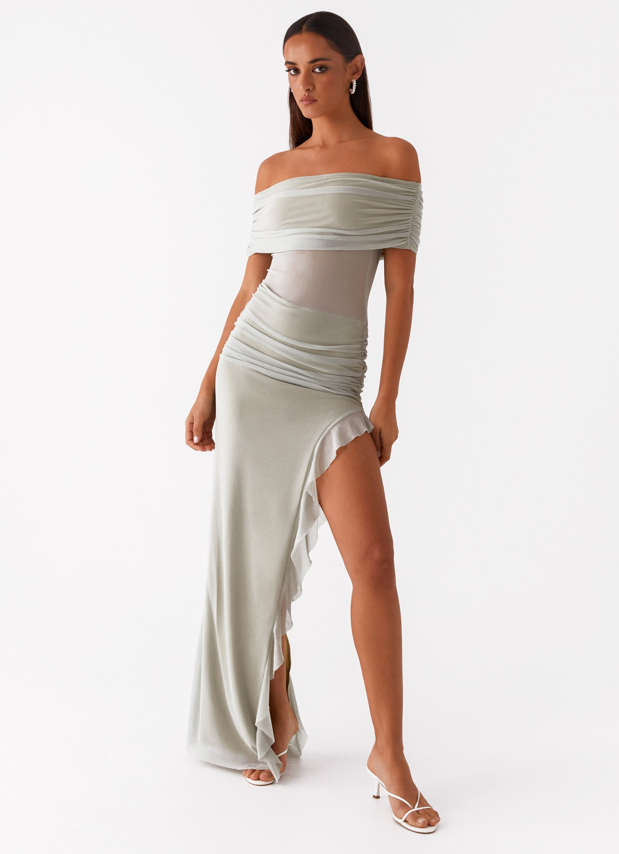 Nelly Off Shoulder Maxi Dress