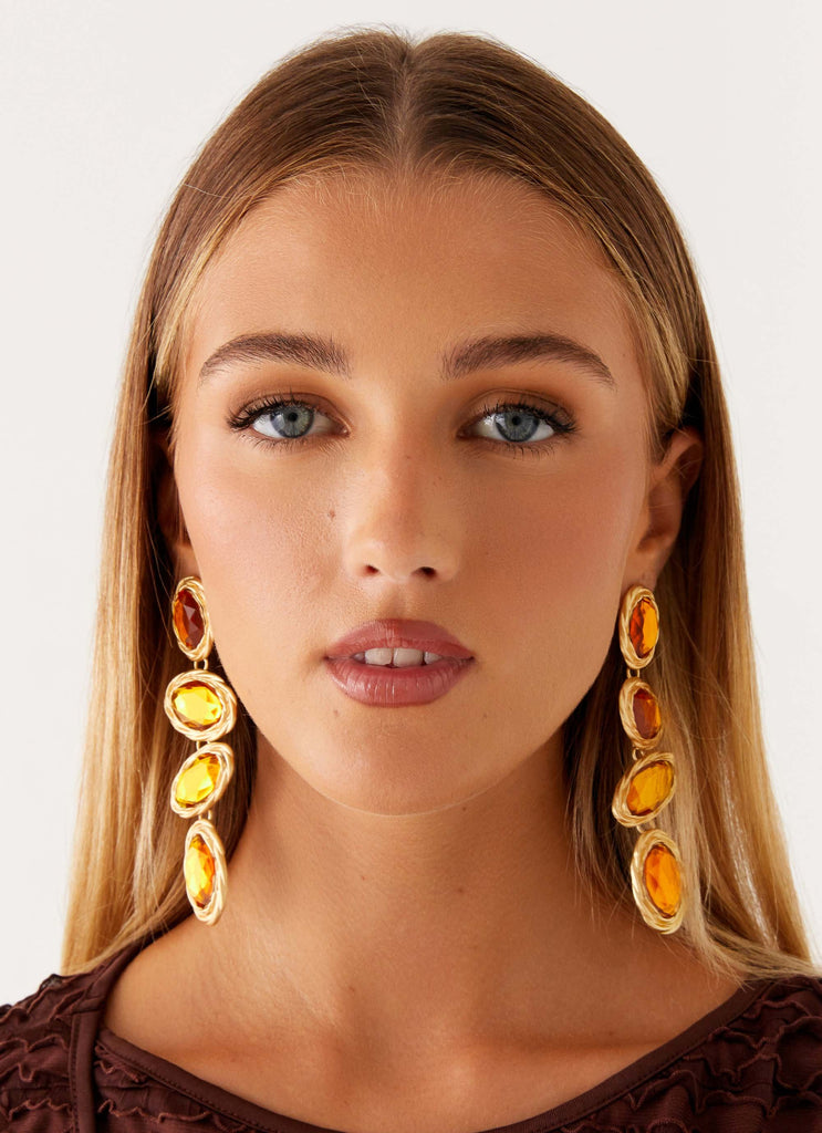 Nikitta Earrings - Orange