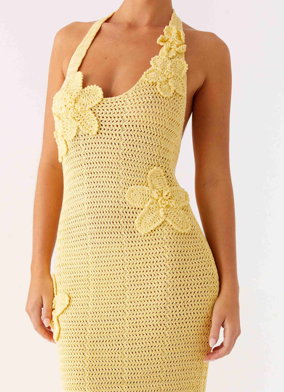Novalee Flower Crochet Maxi Dress