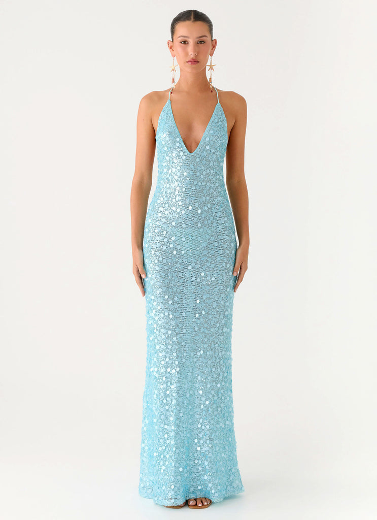 Ocean Views Sequin Maxi Dress