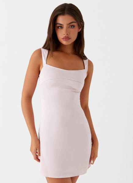 ワンピース andmarry Baby slit mini dress ANDMARY】Baby slit mini dress