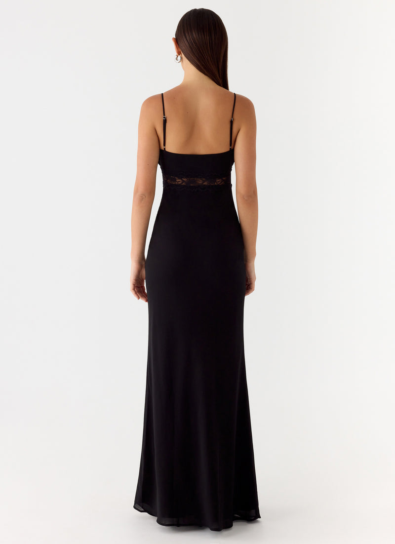 Opulent Maxi Dress - Black