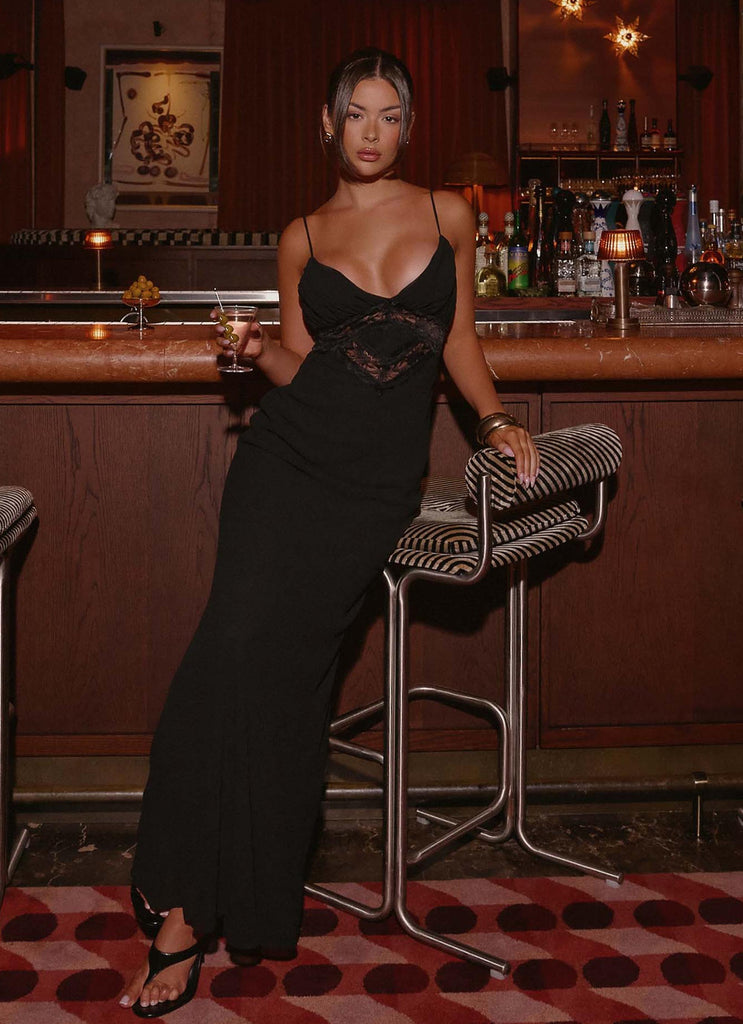 Opulent Maxi Dress - Black