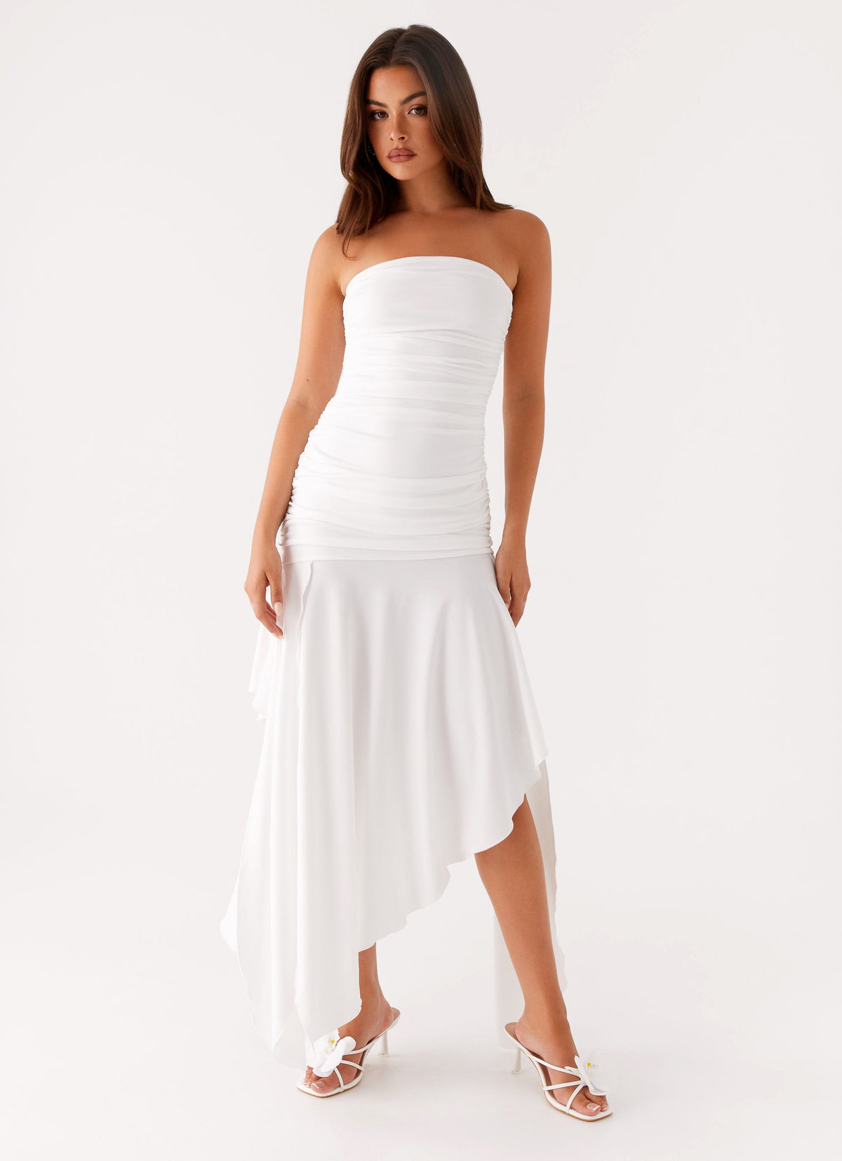 peppermayo white strapless dress the cutest little @peppermayo #peppermayo Fully lined Allora Strapless Mini Dress -