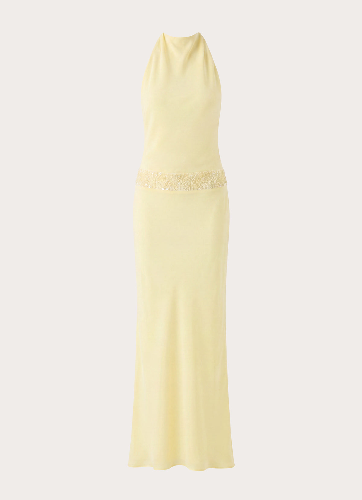 Oria Halter Maxi Dress - Yellow