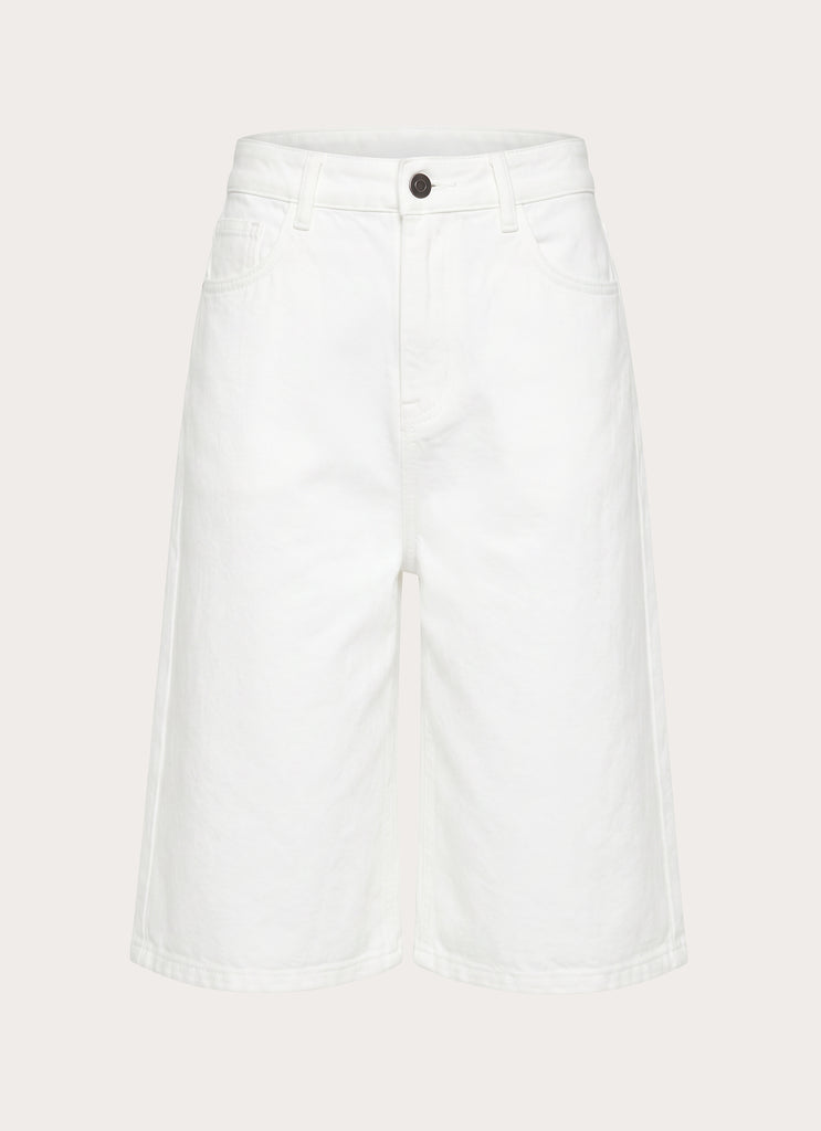 Orleans Denim Jorts - White