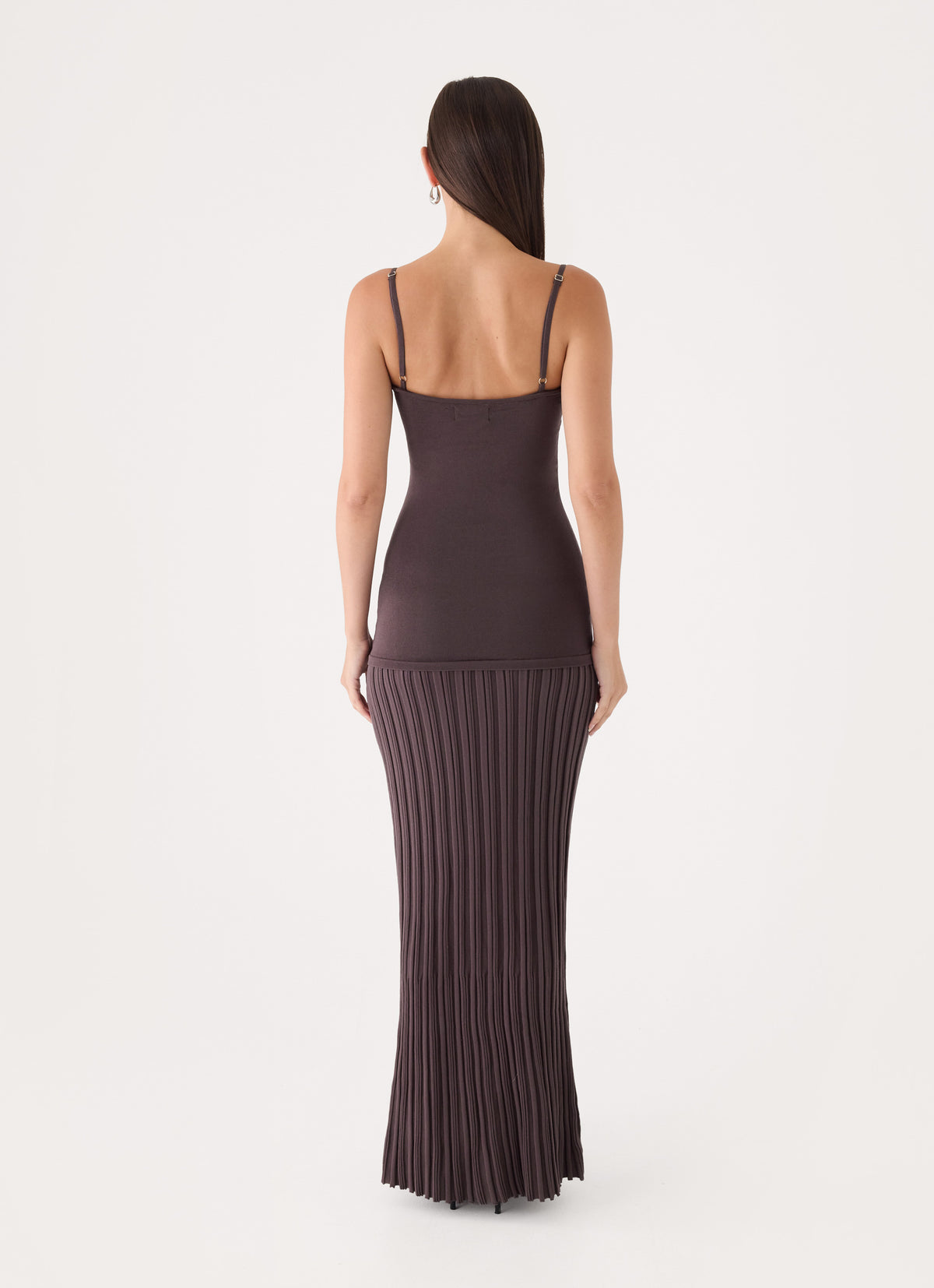Otillie Knit Maxi Dress - Chocolate
