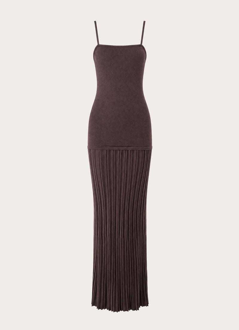 Otillie Knit Maxi Dress - Chocolate