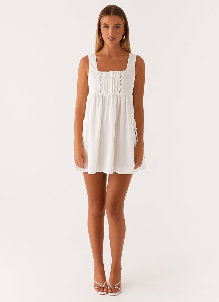 Ottoline Babydoll Mini Dress - White