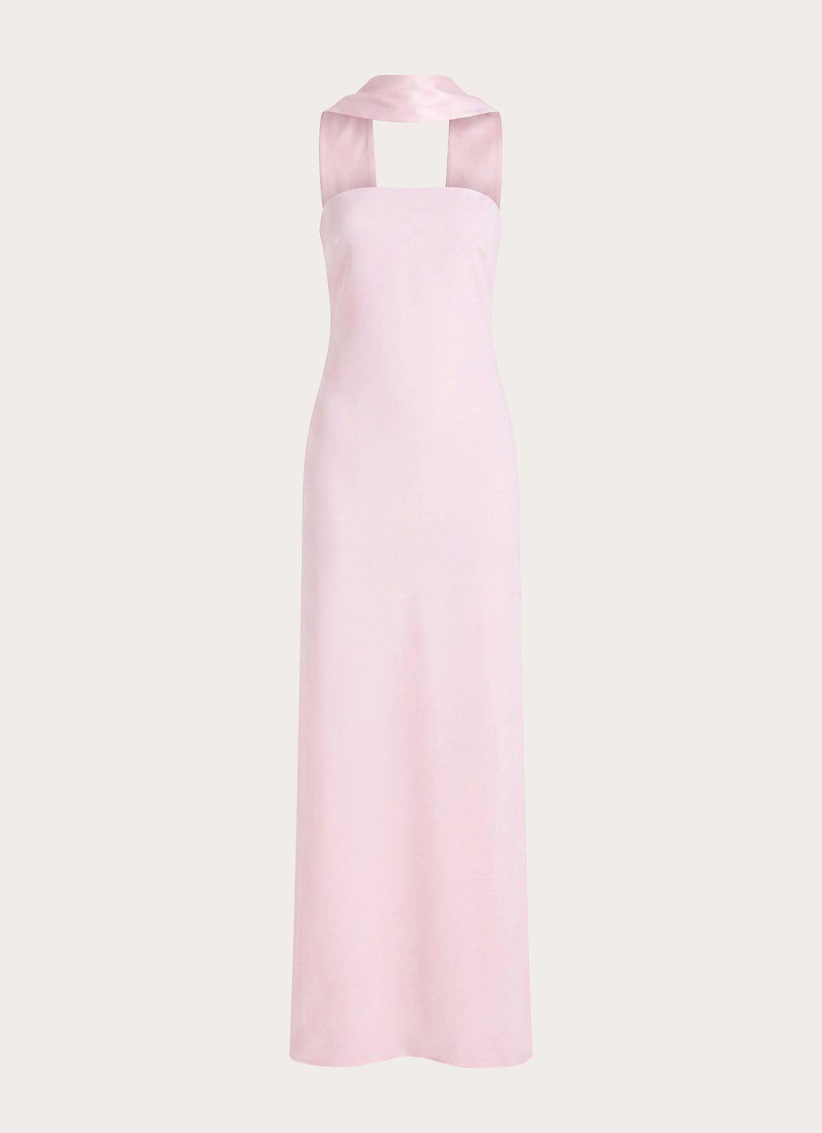 Out All Night Scarf Maxi Dress - Soft Pink