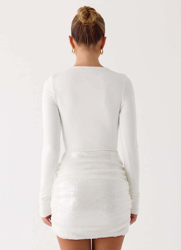Overprotected Sequin Mini Dress - White
