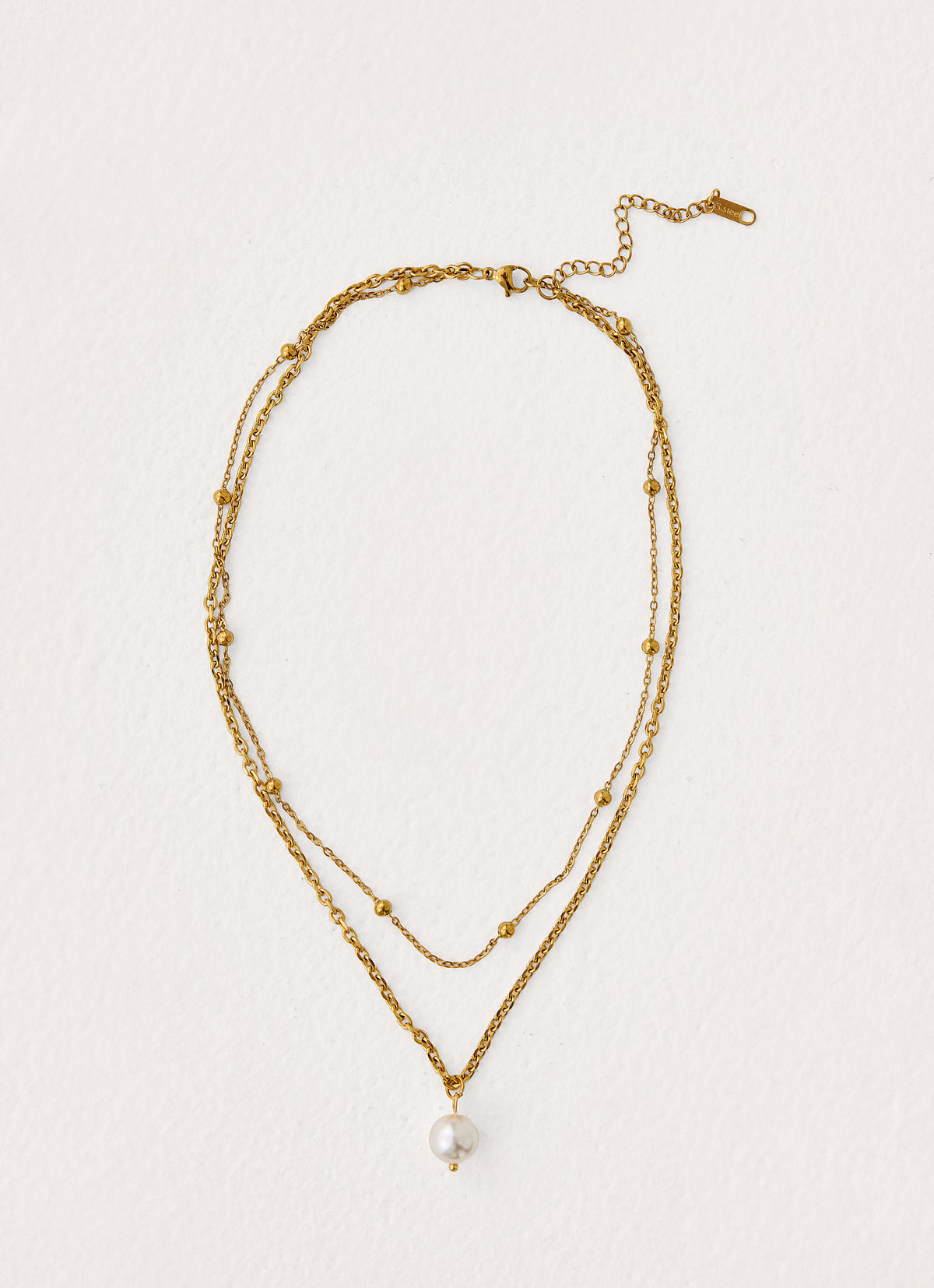 Paradise Hour Necklace - Gold Pearl