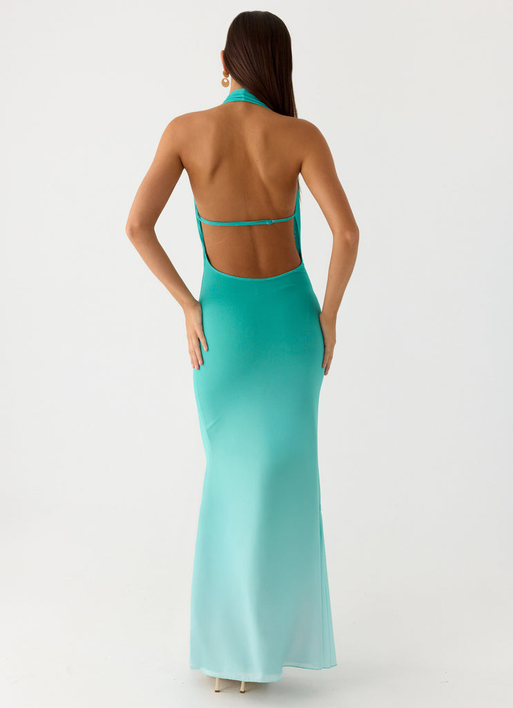 Paradox Shell Maxi Dress - Mint Ombre Peppermayo Paradox Shell Maxi Dress - Mint Ombre Peppermayo