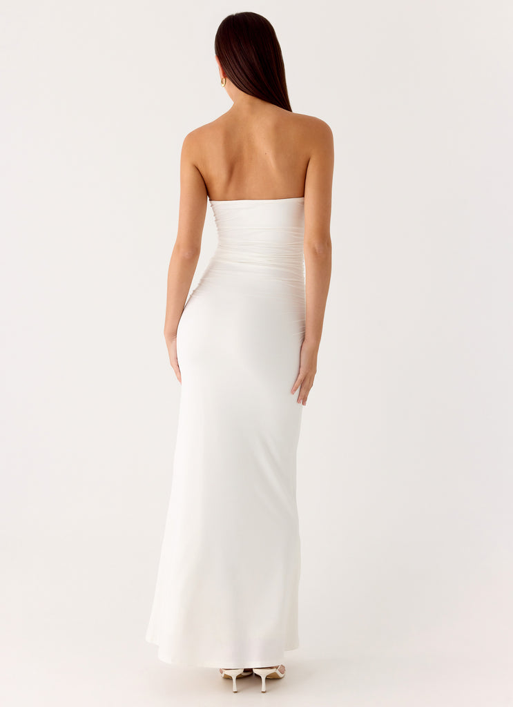 Party After Party Shell Maxi Dress - White