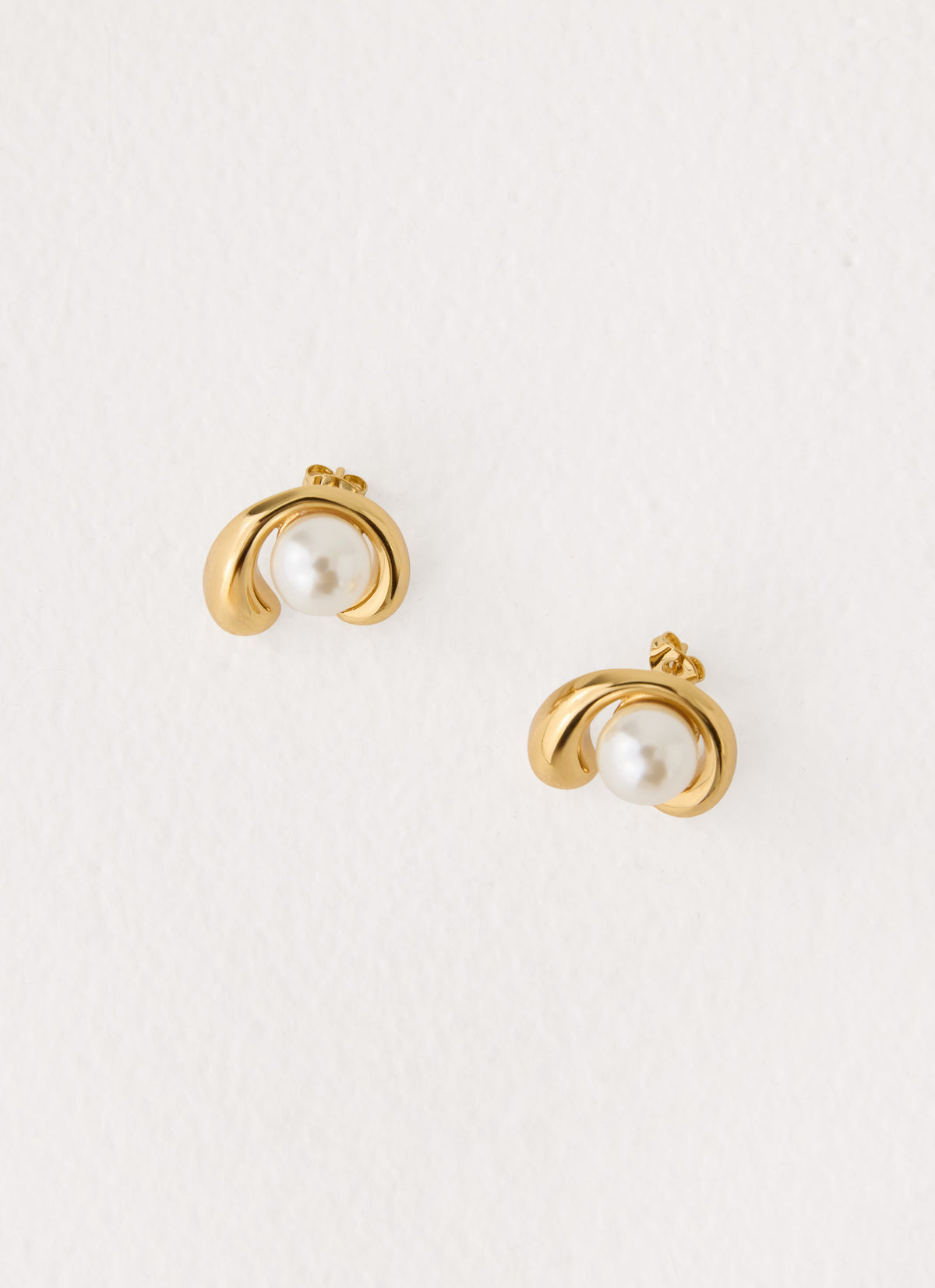 Pearl Promise Earrings - Gold Pearl