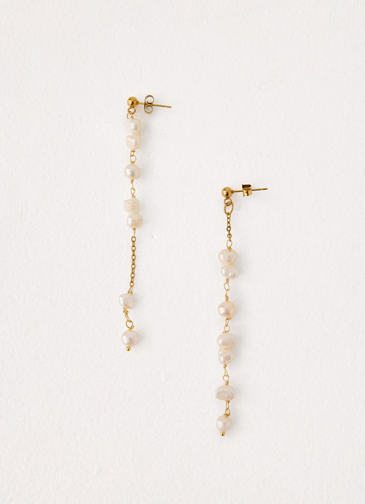 Pearla Earrings - Gold/Pearl