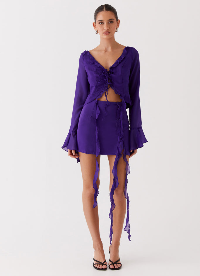 My Favourite Part Mini Skirt - Violet