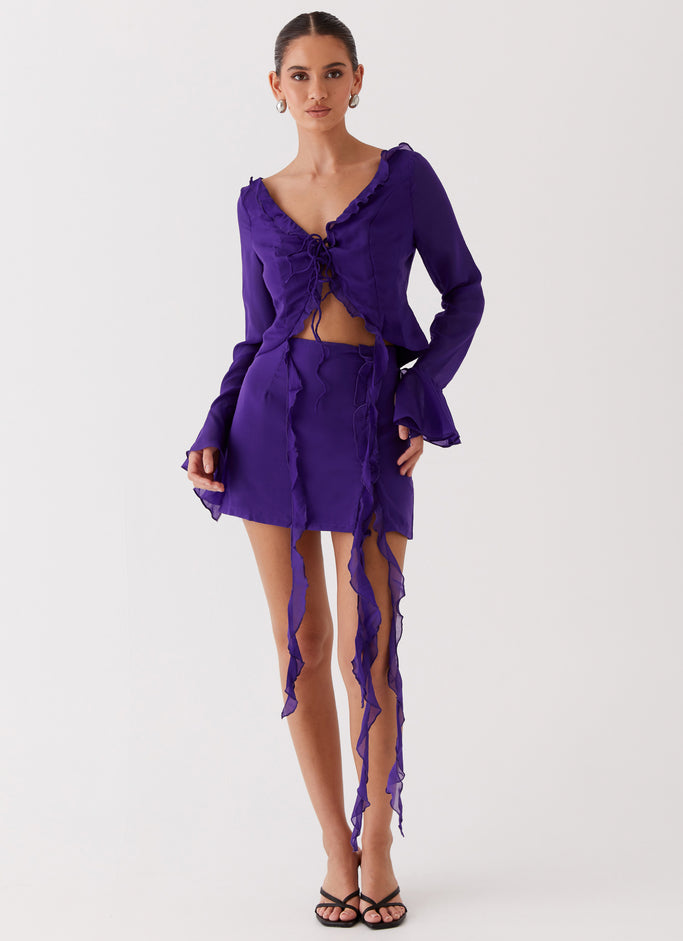 My Favourite Part Mini Skirt - Violet