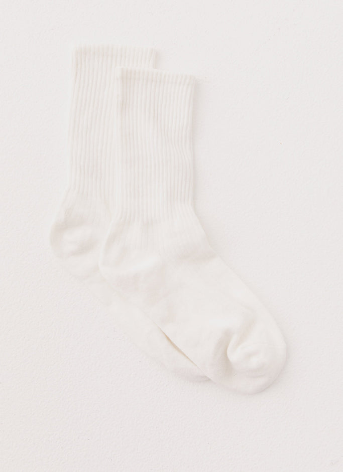 Ludde Ankle Socks - White