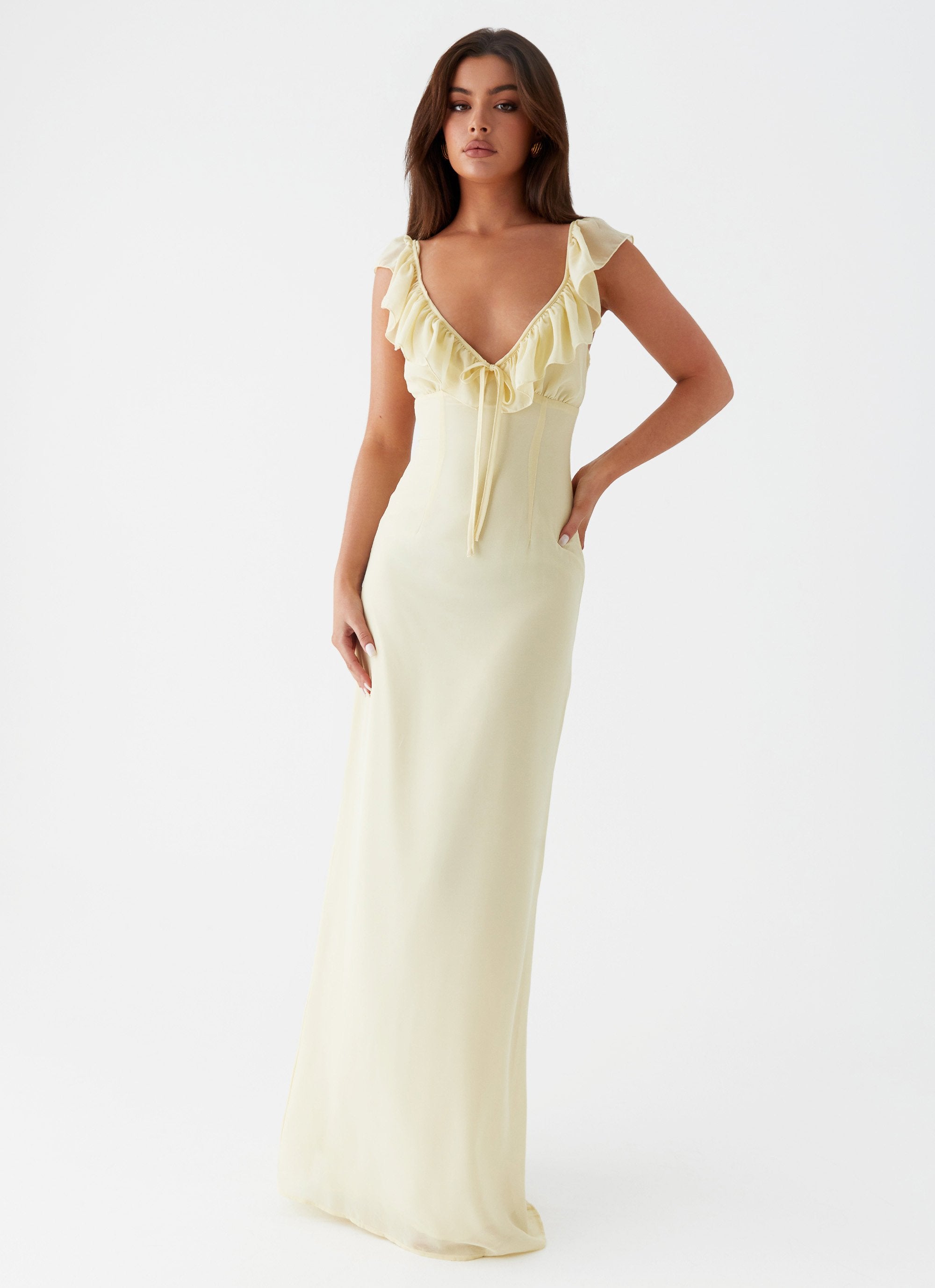 Silvie Maxi Dress - Yellow – Peppermayo
