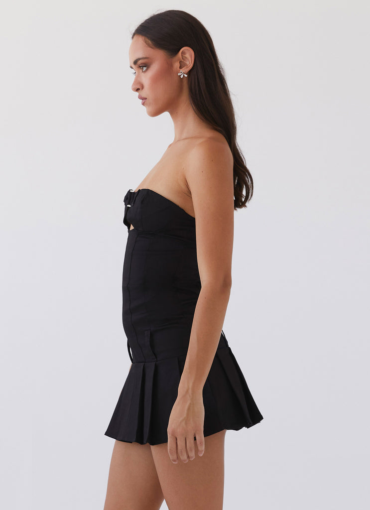 Case Closed Mini Dress - Black