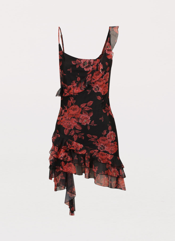 Love You Mesh Mini Dress - Midnight Rosa Peppermayo Love You Mesh Mini Dress - Midnight Rosa Peppermayo